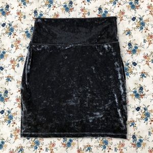 Crushed Velvet Bodycon Skirt